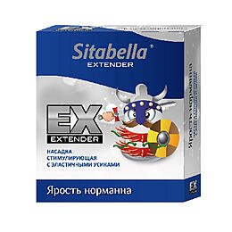 Насадка стимулирующая Sitabella Extender Ярость норманна 1410