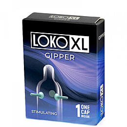Насадка стимулирующая LOKO XL  GIPPER с возбуждающим  эффектом