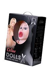 Кукла надувная Dolls-X by TOYFA Celine с реалистичной головой, блондинка, с тремя отверстиями