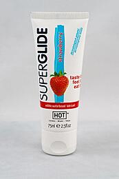 Гель лубрикант SUPERGLIDE STRAWBERRY с ароматом земляники на водной основе, 75 мл, арт. 44119