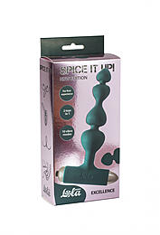8016-02lola Анальная пробка с вибрацией Spice it up New Edition Excellence Dark green