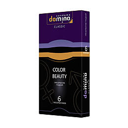 Презервативы Domino, classic, colour beauty, латекс, 18 см, 5,2 см, 6 шт.