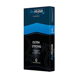 Презервативы Domino, classic, extra strong, латекс, 18 см, 5,2 см, 6 шт.