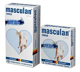 Презервативы Masculan, ultra 2, особо тонкие, 19 см, 5,3 см, 3 шт.( Ultra Fine № 3)