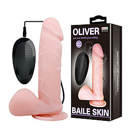 BW-008017BRSY ВИБРОМАССАЖЁР OLIVER с ротацией, L 195 мм D 44 мм