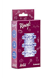 МС 0115-12Lola Насадка на пенис Rings Armour purple